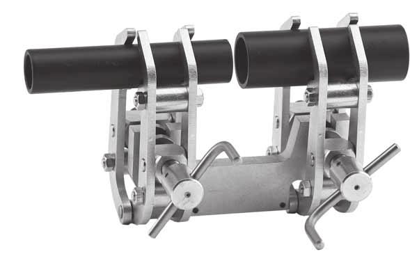 Modell 1a Yttercentrerings-anordning Direkt sna, säker och exakt centrering och sträckning av rör, axlar och rundstavar i alla även extremt varierande diametrar, genom automatisk diameterutjämning.