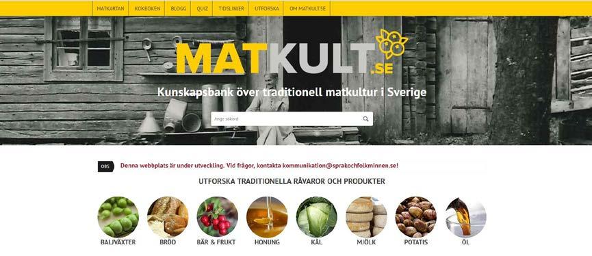 NYHETER GAMLA RECEPT SKA INSPIRERA TILL NY MAT I BÖRJAN AV SOMMAREN LANSERADE INSTITUTET FÖR SPRÅK OCH FOLKMINNEN SIN NYA KUNSKAPSBANK MED REGIONALA RECEPT FRÅN DE SENASTE ÅRHUNDRADENA.