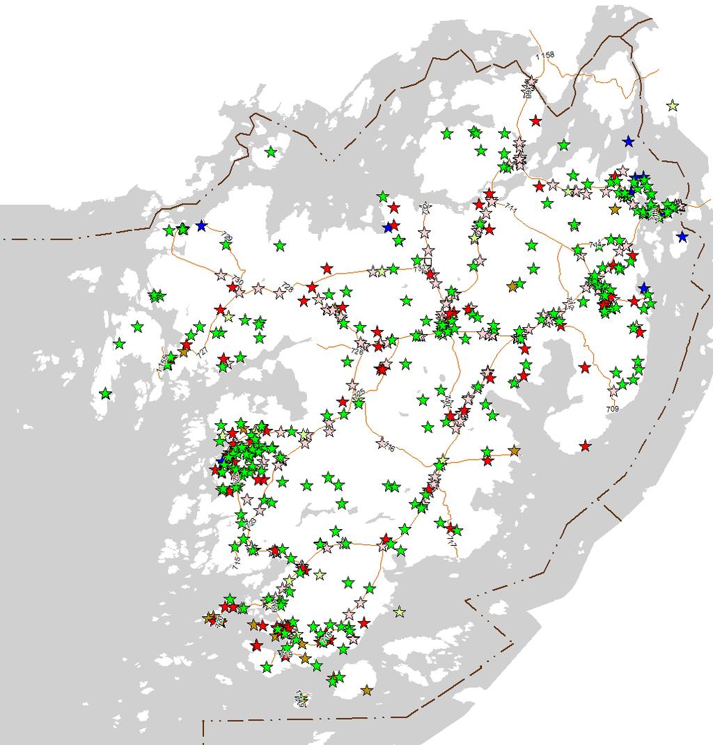 Figur 13 Insatser för räddningstjänsten i Tjörns kommun 2007-2014.