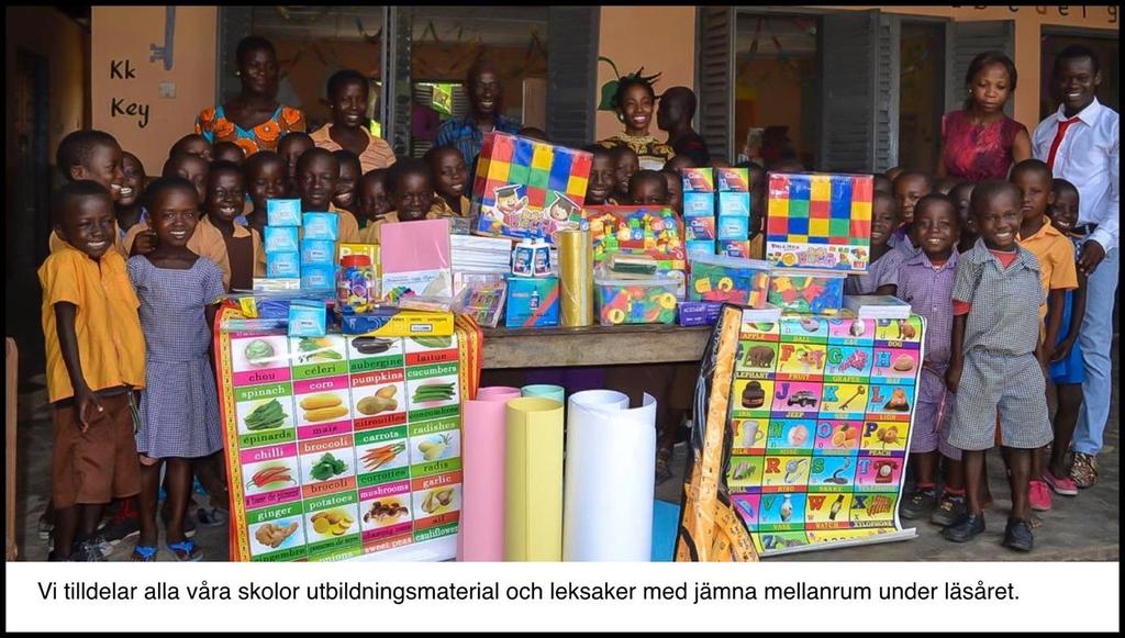 Ghana Hoppets Stjärna har arbetat i Ghana sedan 1983 med fokus på förskolor för barn i fattiga byar. I Ghana börjar man grundskolan när man är sju år gammal.
