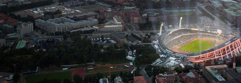 Vi finns med när det är megakonsert på Ullevi, och vi finns med när det är vattengympa i