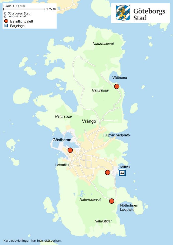 3.6 Vrångö 3.6.1 Bakgrund Vrångö är den sydligaste av de bebodda öarna i skärgården. Här finns drygt 360 åretruntboende personer och 74 fritidshus.