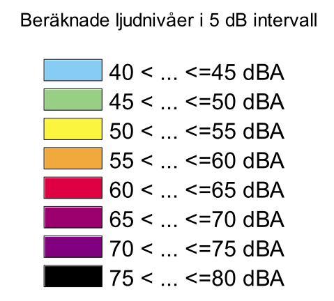 5.2 GENOMFÖRANDE Beräkningar av industribuller har genomförts i enlighet med beräkningsmodellen General Prediction Method och har utförts med hjälp av beräkningsprogrammet CadnaA, version 4.6.1.