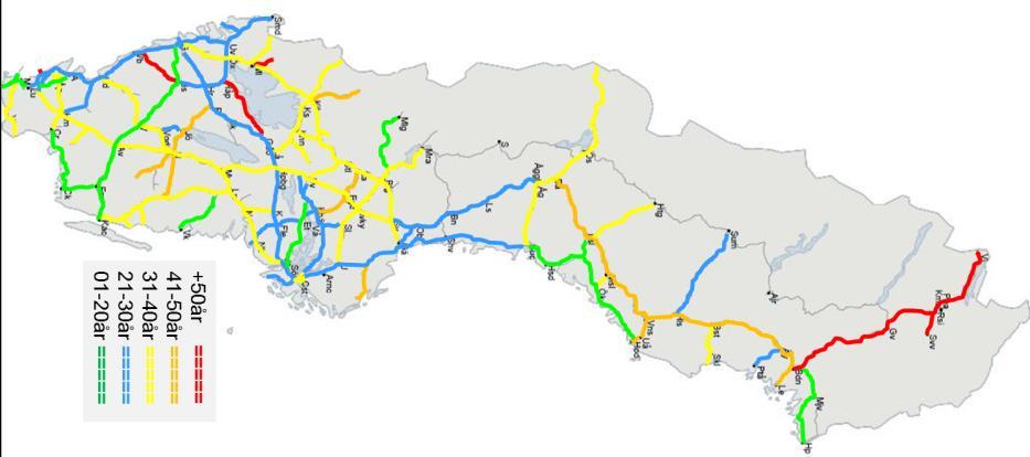 Projekt ERTMS Varför behöver Sverige ERTMS utrullning? Behov av reinvestering i signalanläggningen Ställverken är gamla, i många fall uttjänta, de är nära slutet av sin tekniska livslängd.