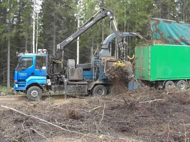 Föraren räknar med att 8-10 % av arbetstiden går åt till enklare service på maskinen, som oljebyte och smörjning av smörjnipplar mm. 5.