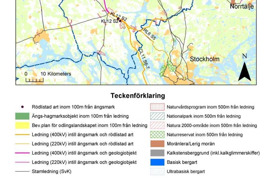 ledningsgator Identifiering med hjälp av tre parametrar; ängs - och