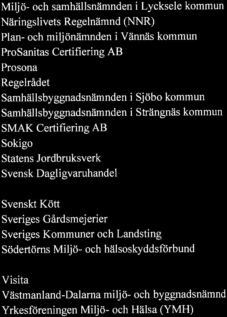 LIVSMEDELSVERKET REMISS 5 (5) LK/STUP Helena Storbjörk Windahl Dnr 201 