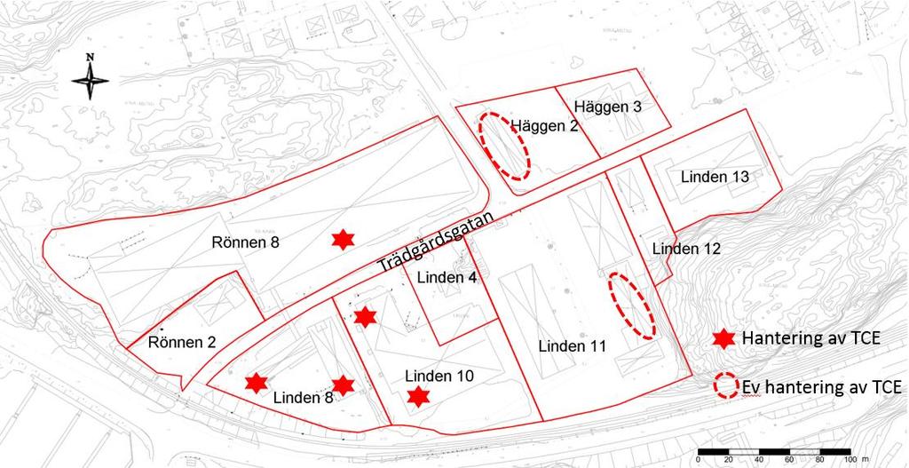 5 FÖRORENINGSSITUATION - KLORERADE ALIFATER I nedan kapitel redovisas en bedömning av föroreningssituationen med avseende klorerade föroreningar samt behov av åtgärder. 5.