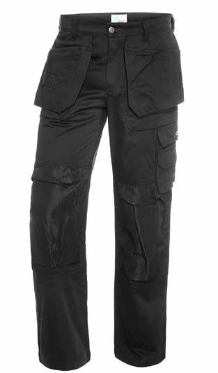 Nw 2300 ServicebYXA Canvas PRO y Sevicebyxa med CORDURA förstärkta knäfickor med två knäskyddsplaceringar y Cordura -förstärkta bakfickor med bälg y Knäskyddsfickor y Tumstocksficka med bälg och