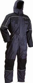 påtagande y Axelband med resår y Reflexdetaljer på bröst och ben Vind / Väta / Kyla Storlek: S - 5XL Material: Tillverkade i ett kraftigt yttermateriel som andas Färg: Marin/Gul 385 SEK LR 5034