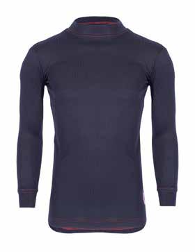 fv 21 underställströja y Tröja med krage och dragkedja y Förlängd rygg y Intergrerad vante i mudden Storlek: XS - 4XL Material: Polyster och Viscose Färg: Marin 99 SEK Vind / Väta / Kyla Fv 20LS