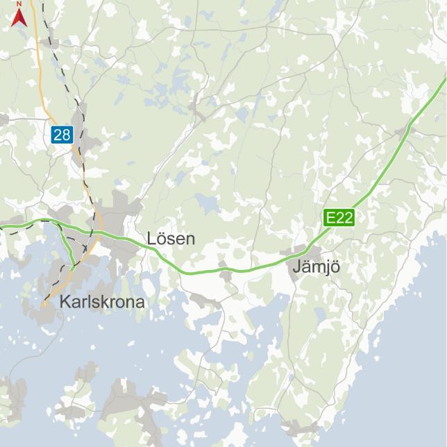 Ny motortrafikled E22 Karlskrona Kalmar, Lösen Jämjö Vad?