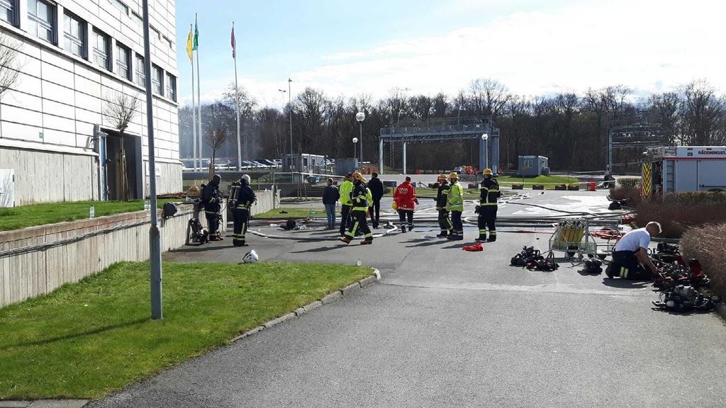 Brand vid A6,