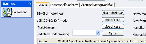 Sida 7 (10) Neonatalavdelning Barn som legat på barnavd kommer vi nu att få en blankett med diagnoskoder.