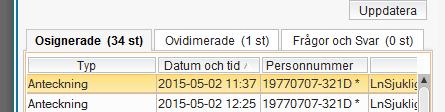 Sidan 23 Det har tillkommit en ny widget/fönster i Min översikt, Frågor & svar.