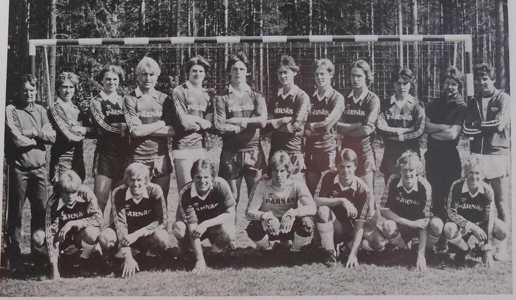 Juniorlaget 1982. Stående fr.v.