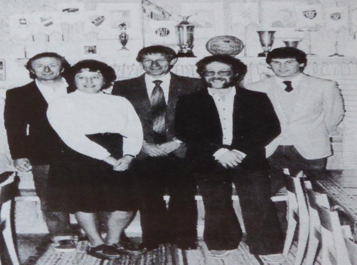 Klubbstyrelsen 1982. Fr.v.