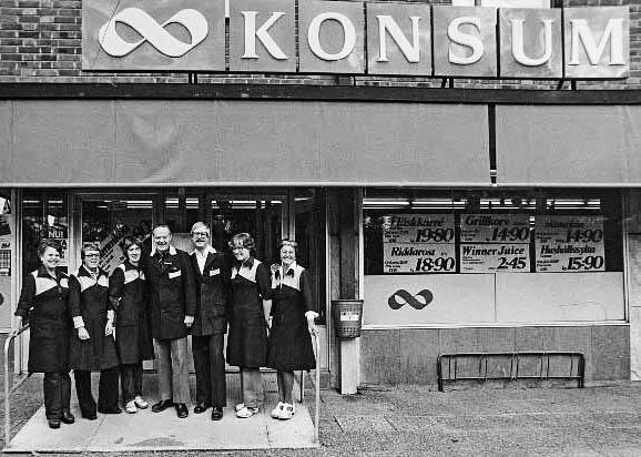 Den här Konsumbutiken låg på Stationsgatan och