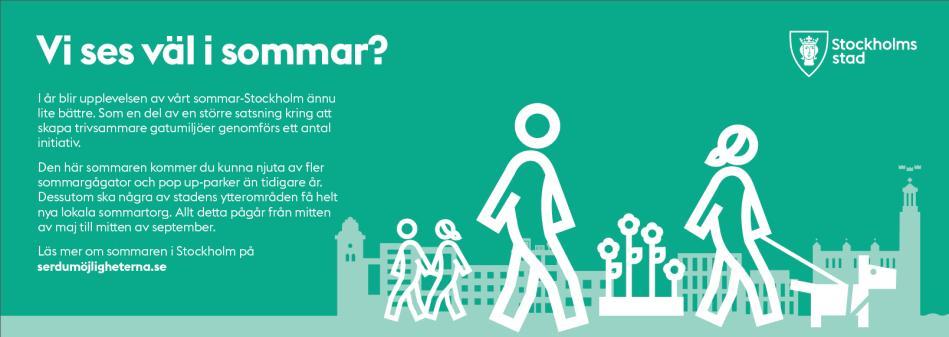 Tillsammans med nämnden ska stadsdelsförvaltningar, fastighetsägare och näringsidkare identifiera och skapa fler gågator, gångfartsgator, sommargågator, trottoarer som kan breddas, parkeringsplatser