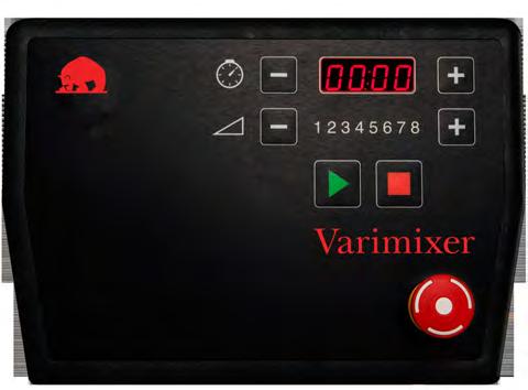 9 Användning av maskinen: Timer (timerfält) Kortare tid Minskad hastighet Längre tid Ökad hastighet Start Hastighetsindikator Stopp Nödstopp Innan maskinen startas: Golvmodellen: Sätt kitteln i dess