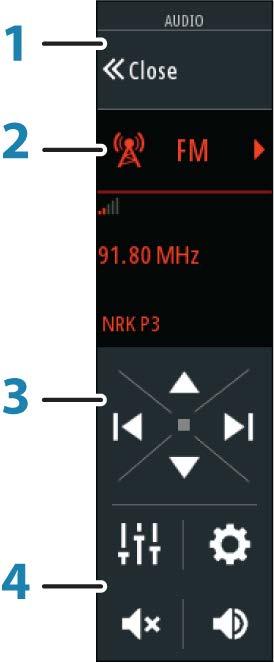 Aktivera ljud En kompatibel ljudenhet som ansluts till NMEA 2000-nätverket bör identifieras automatiskt av systemet.