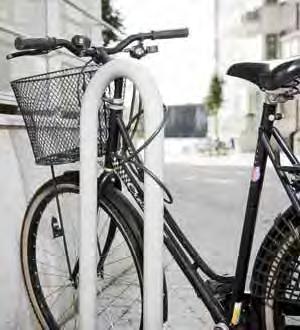 Figur 6: Exempel på cykelställ med ramlås, som är den tryggaste varianten av cykelställ utomhus.
