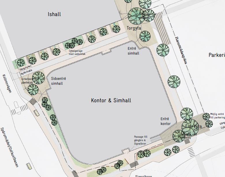 1 Inledning Fabege planerar tillsammans med Solna stad för en ny byggnad på östra sidan om järnvägen och Friends Arena i Solna.