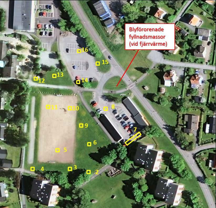 Miljöteknisk markundersökning Sida 5 av 9 1116-061 Nol 2:288 m.fl. 2016-08-25 svårigheter att komma fram med grävmaskin.