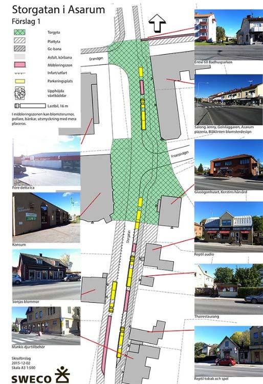 Intentionen i översiktsplanen Karlshamn 2030 och de utredningar som tidigare tagits fram är att på ett tydligare sätt visa att man som trafikant når centrum.