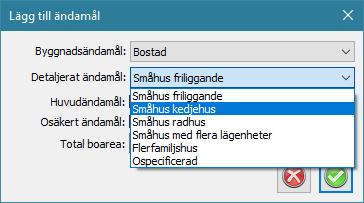 Bostad: Småhus friliggande, kedjehus och radhus När man skapar entrén för ett småhus friliggande, kedjehus samt radhus med entrétypen Bostad med registrerad lägenhet genereras automatiskt en