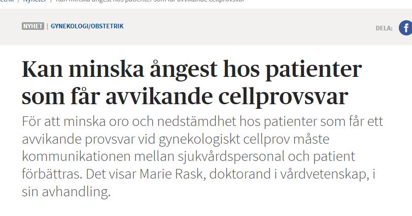 cervixcancerprevention Nationella expertgruppen för