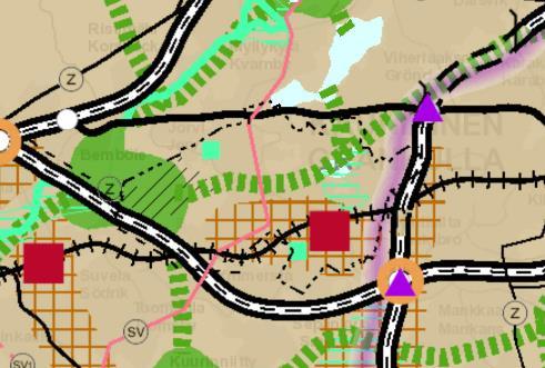 3 1. PLANOMRÅDE OCH UTGÅNGSLÄGE 1.1. Planområde 1.2. Planeringsläget Planområdet omfattar tomt 3 i kvarter 46 i 4:e stadsdelen, på adressen Stationsvägen 13. Områdets areal är 4 637 m 2.
