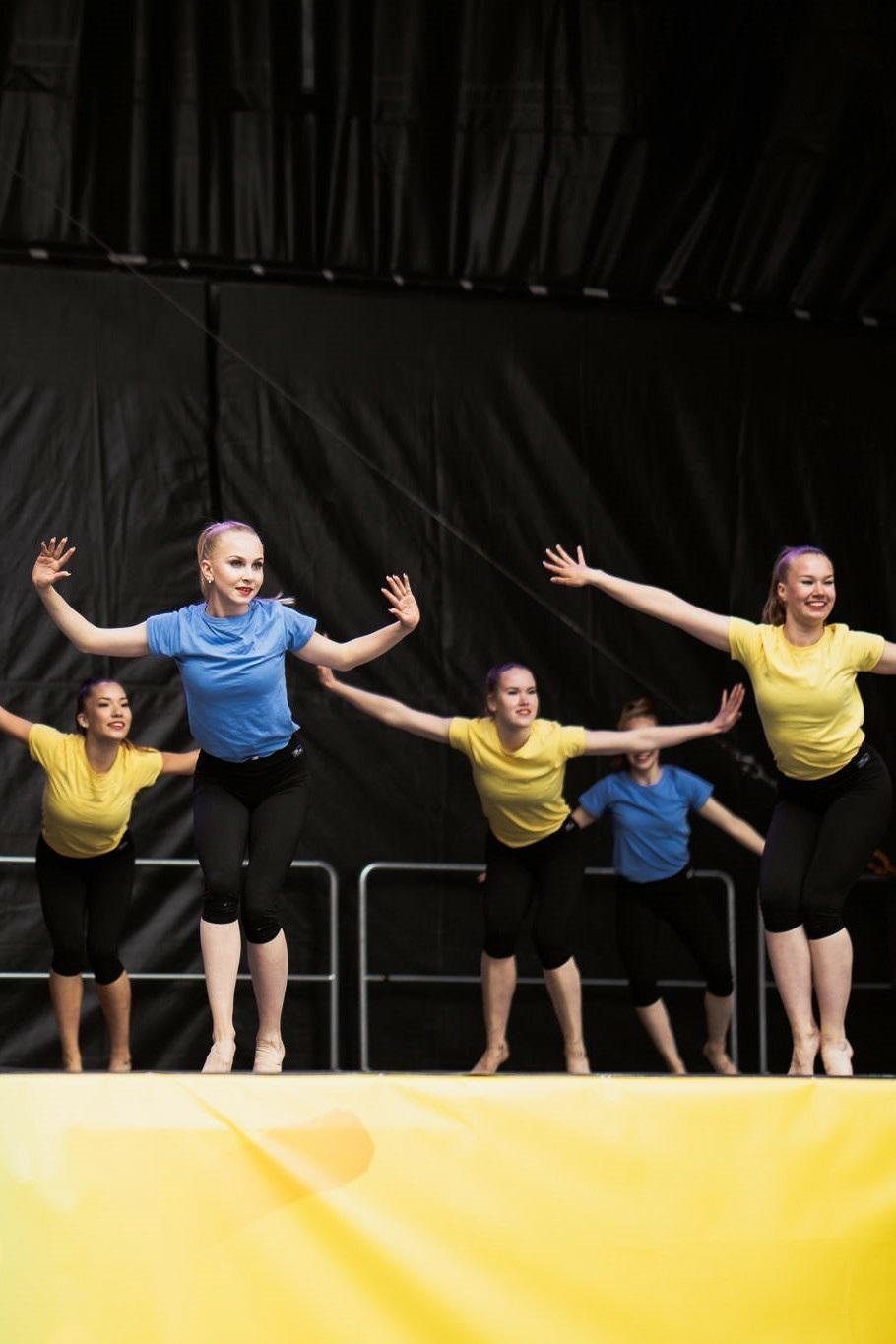 DET GEMENSAMMA PROGRAMMET WORLD TEAM Det gemensamma programmet World Team som visades som nyhet under Gymnaestradan i Helsingfors, får till vår glädje en fortsättning.