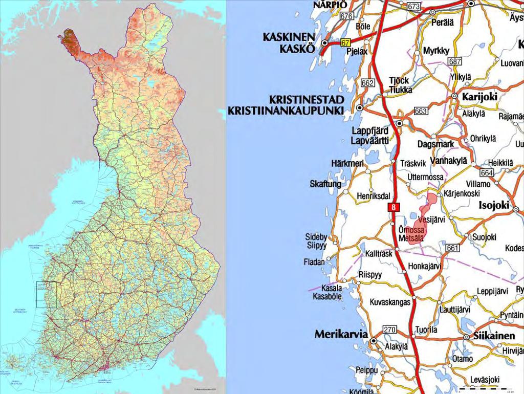 FCG DESIGN OCH PLANERING AB Mikonkeidas vindkraftspark 1 (99) 1 INLEDNING UPM-Kymmene Oyj planerar en vindkraftspark i Kristinestad i Österbotten och Storå kommun i Södra Österbotten.
