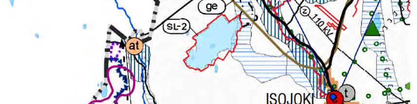 Österbottens landskapsplan gäller på resten av projektområdet.