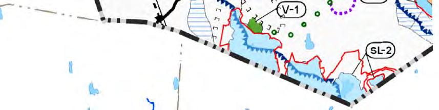 Väster om den norra delen av projektområdet och sjön Tönijärvi har ett rekreationsobjekt och en