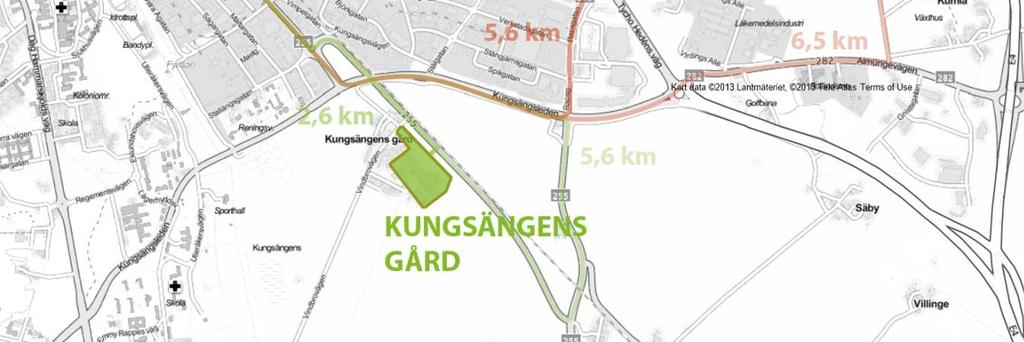 Den totala bruttoarean för varma byggnader uppgår alltså till ca 9 542 m 2. Den totala bruttoarean för kalla byggnader uppgår alltså till ca 907 m 2.