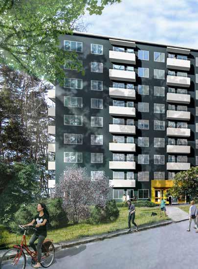 NYTT KVARTER I GRANTORP TAR FORM Det helt nya bostadsområdet i Grantorp, på Hälsovägen i Flemingsberg, ska blir ett modernt bostadsområde med fyra kvarter uppförda av Huge och tre