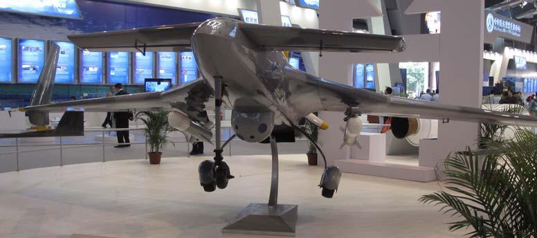 Airshow China 2010 Kinesiska företag visade runt tjugofem olika UAV på utställningen. Det var många olika typer av UAV, några av dessa hade vapenbalkar med vapen.