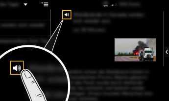 ews ed tjänsten ews kan du visa nyhetsflöden (nyhetskanaler) som du är intresserad eller inlägg från witter i orsche ommunication anagement. ed röststyrningen kan nyheter witter-inlägg läsas upp av.