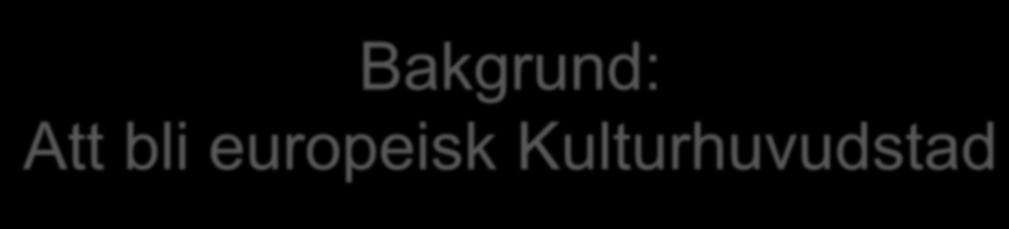 Bakgrund: Att bli