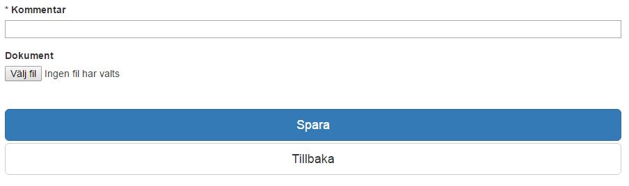 5 Leta fram ditt dokument och skriv en kommentar till dokumentet. Klicka på Spara 5 6 6 Befintliga dokument.