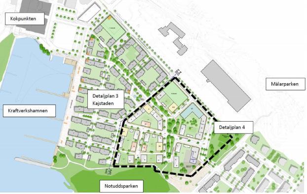 Området och planläge Öster Mälarstrand är ett av Västerås stora utvecklingsområden, och utgör tillsammans med Lillåudden och Östra hamnen en del av översiktsplanen för centrala Mälarstranden som