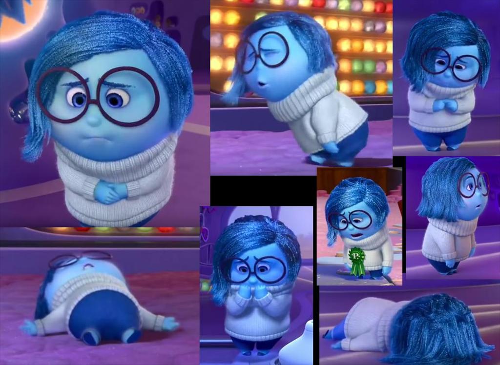Figur 7: Sadness poseringar i filmen Inside Out.
