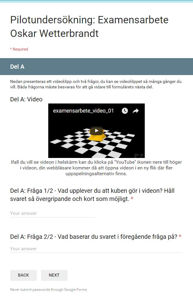 det sker någon form av berättelse i klippet och att kuben i det här fallet är nedstämd.