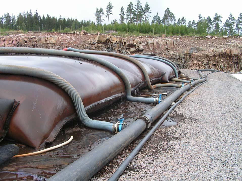 Sanering av Oskarshamns hamn Avvattning i geotuber (Svartsjöarna) Vilka alternativ