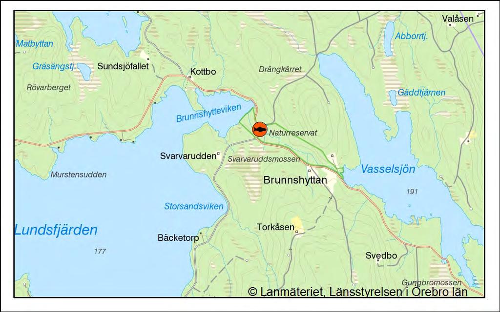 Brunnshyttebäcken, 138-284 Vid elfisket fångades 100 öringar, vilket utgör en skattad besättningstäthet av 140 öringar per 100 m 2. Vattendragets status bedöms som Hög med hänsyn till fisksamhället.