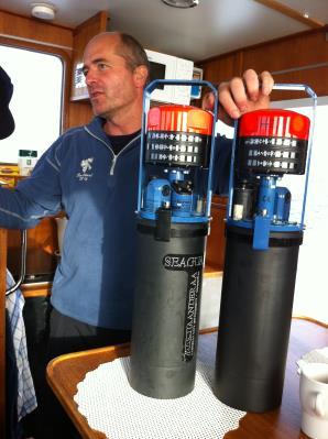 Syrgashalt (ml/ l) Syrgashalt (ml/ l) Hydrografi Under 2015 slutade syresensorn fungera på vår sond utanför Råå och den har efter det varit uppe för reparation under 2016 (Bild 4).