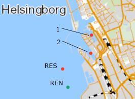 vatten varje dygn. Nordvästra Skånes Vatten och Avlopp AB, NSVA, är med och finansierar mätpunkterna utanför reningsverket (Figur 9). Figur 9.