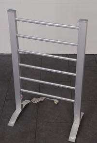 TE1 Elektrisk Handdukstork Tillverkad av eloxiderad aluminium.